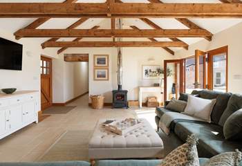 Cosy up in front of the woodburner.