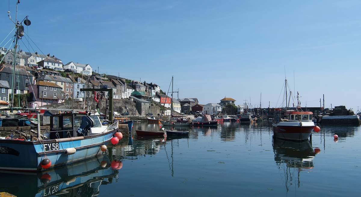 Mevagissey is 10 miles east, a thriving fishing village with narrow streets and lanes to explore.