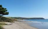 The neighbouring beaches of Pendower and Carne join at low tide to provide a vast expanse of golden sands. - Thumbnail Image