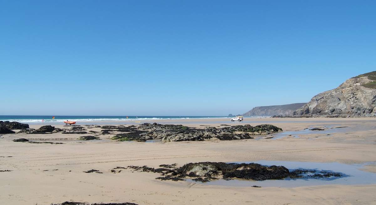 Porthtowan is another renowned north coast surfing beach within 10 miles of Wheel Barn.