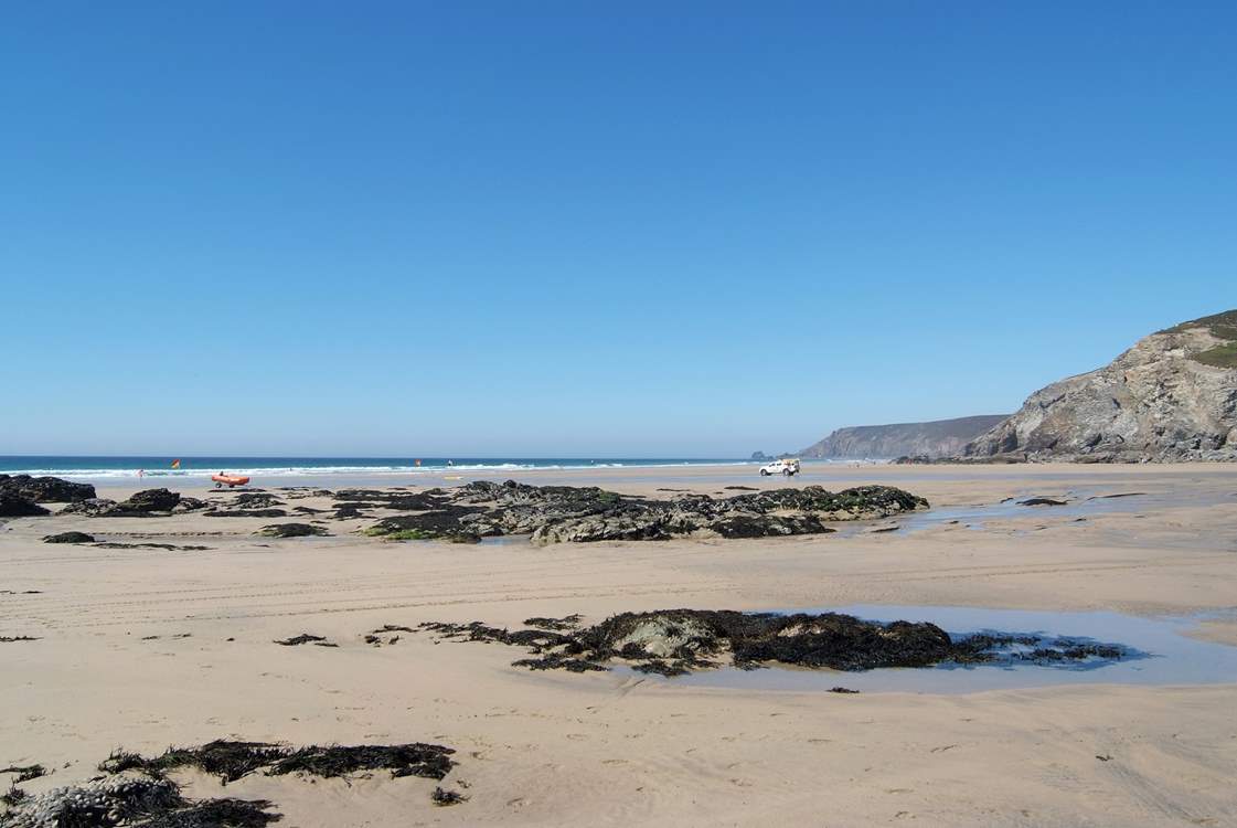 Porthtowan is another renowned north coast surfing beach within 10 miles of Wheel Barn.