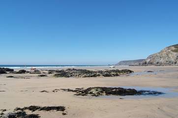 Porthtowan is another renowned north coast surfing beach within 10 miles of Wheel Barn.