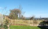 There are far reaching views over the Ladock valley from the enclosed garden. - Thumbnail Image