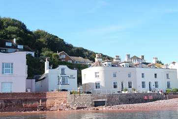 As you can see, Bay Cottage is right above the beach.