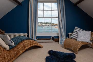 The top floor bedroom has this amazing view to wake up to. Perfect!