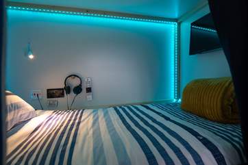 Inside a pod you will find all the entertainment you could ever wish for.