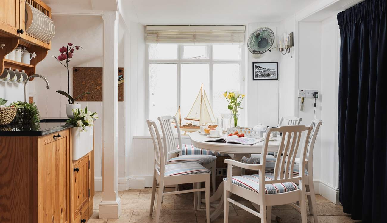 Gather everyone around the table to chat about the day ahead. 