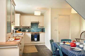 The kitchen/dining-area.