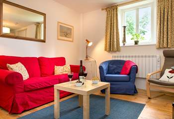 The comfy lounge-area where you can relax and unwind after a day of exploring all the delights Cornwall has to offer.