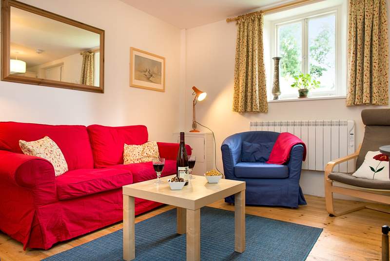 The comfy lounge-area where you can relax and unwind after a day of exploring all the delights Cornwall has to offer.