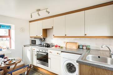 The cottage kitchen.