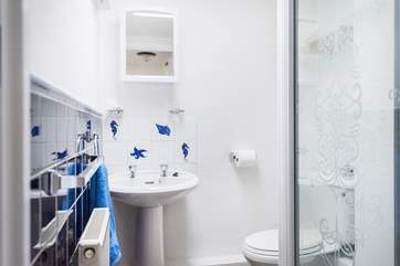 The shower-room.