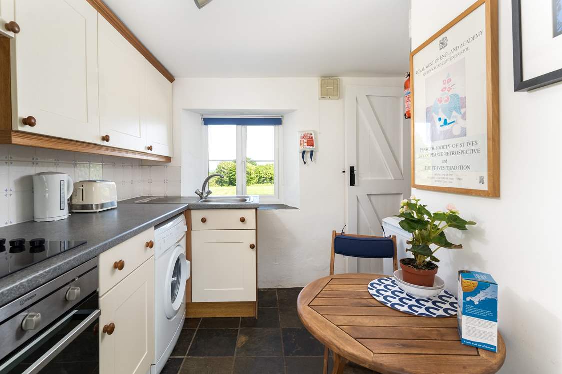 The cottage kitchen.