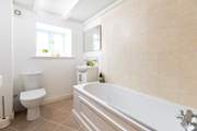 The bathroom situated on the ground floor.