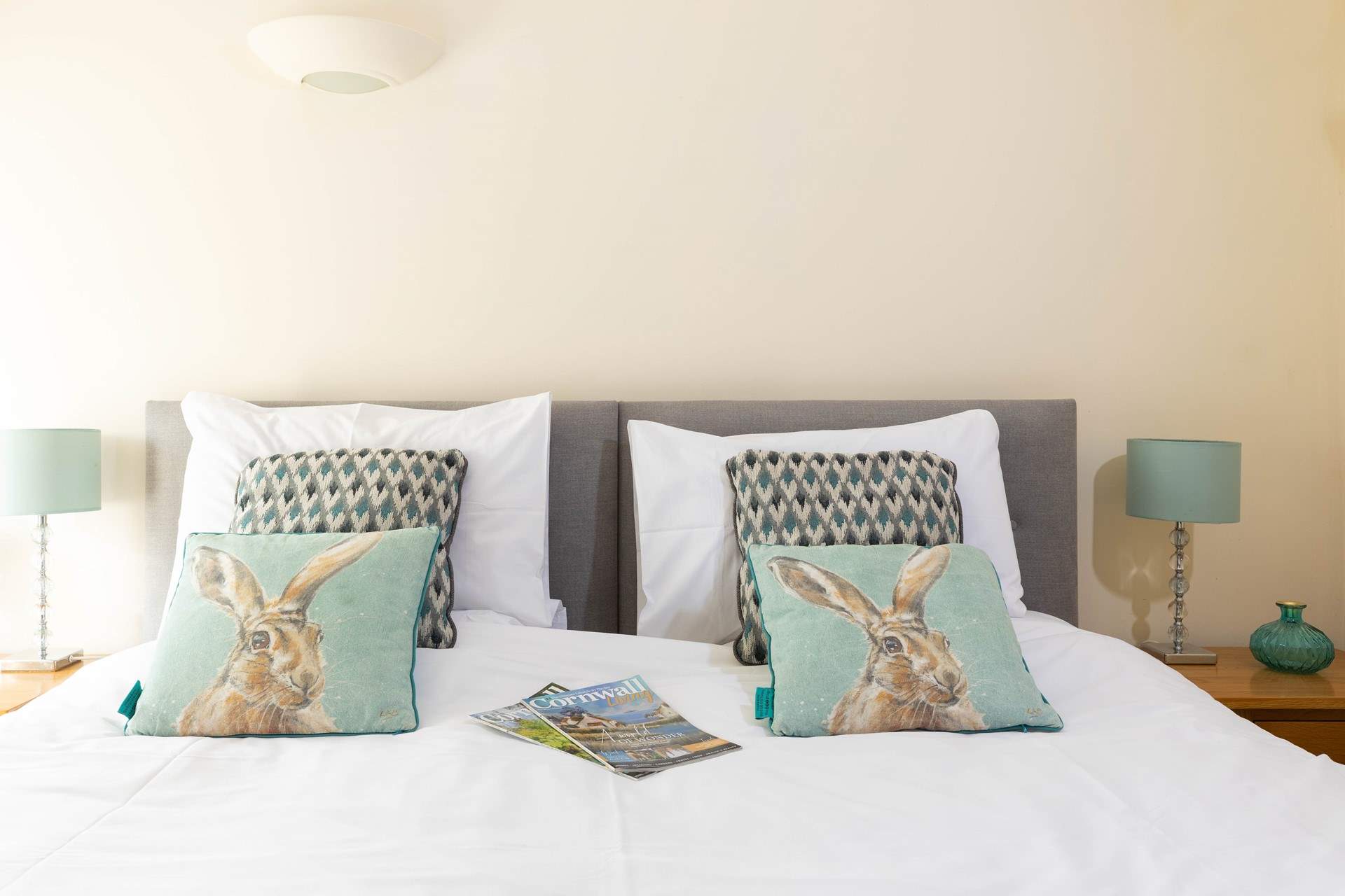 Bedroom 1 has a luxurious  'zip and link' king-size bed with luxury linens.