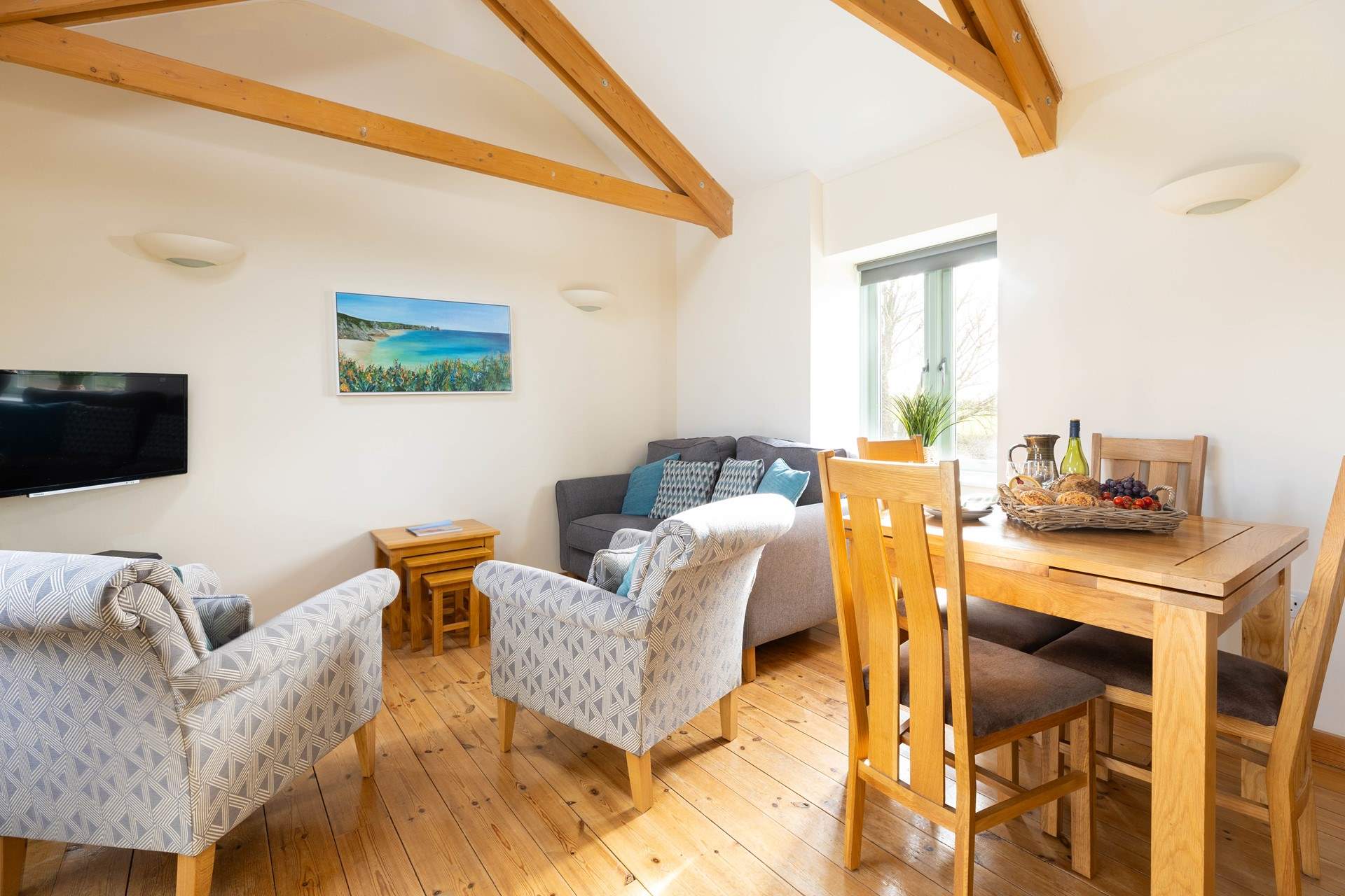 The space on the first floor is cleverly considered  to make the most of the open plan design.