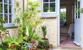 The pretty front courtyard. - Thumbnail Image