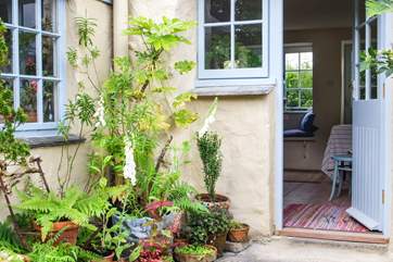 The pretty front courtyard.