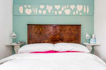 The double bed.