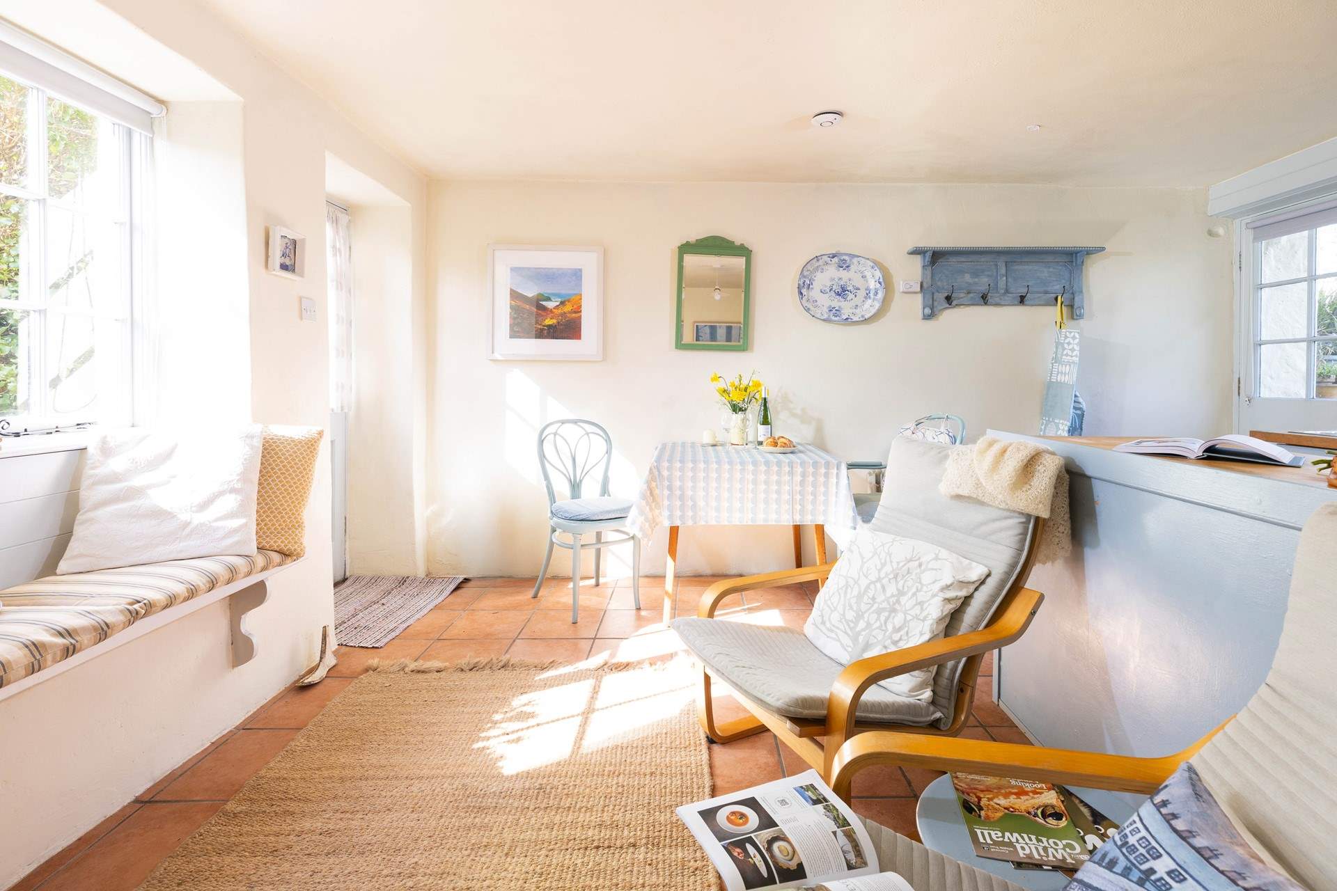 Prospect Cottage is designed to offer a snug retreat after a day in the Cornish countryside.