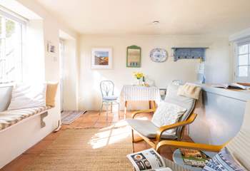 Prospect Cottage is designed to offer a snug retreat after a day in the Cornish countryside.