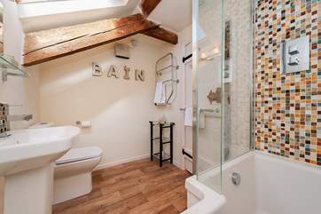 The first floor bathroom.