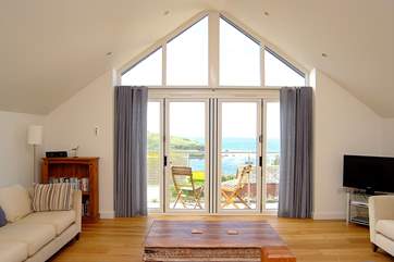 There are great views from the first floor living-room.