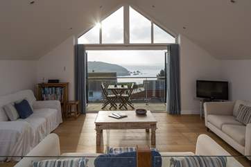 The view on a delightful winters afternoon. Nothing stops the sun finding its way into this amazing house.
