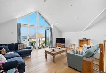 The open plan living area is such a sociable space.