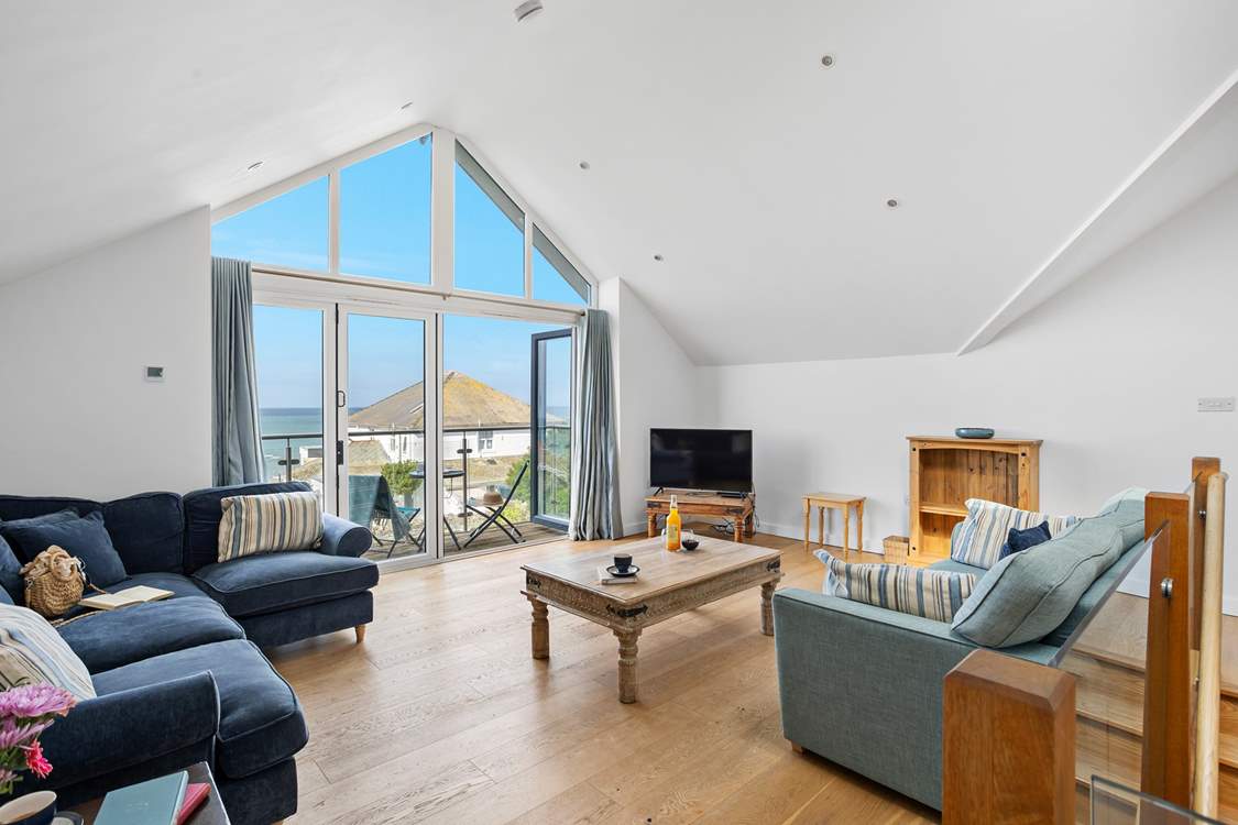 The open plan living area is such a sociable space.