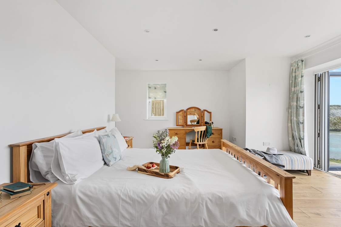 Bedroom 1 is so light and airy.