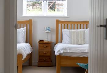 Peeking into bedroom 2.