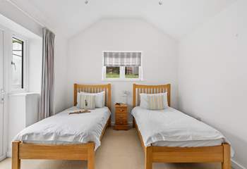 Bedroom 2 is a delightful twin room.