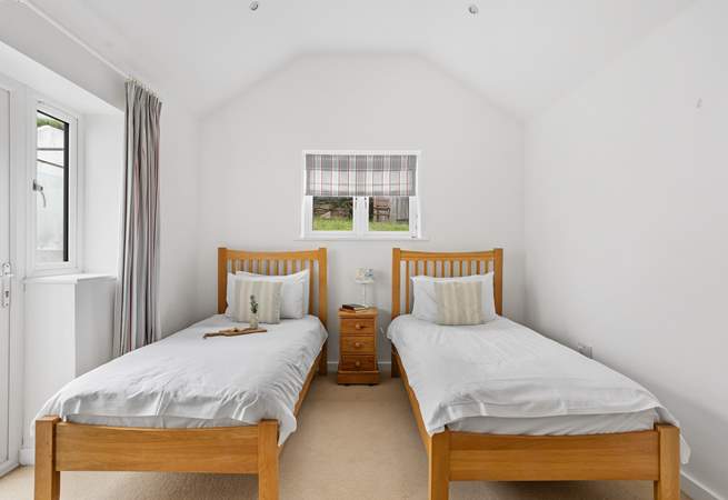 Bedroom 2 is a delightful twin room.