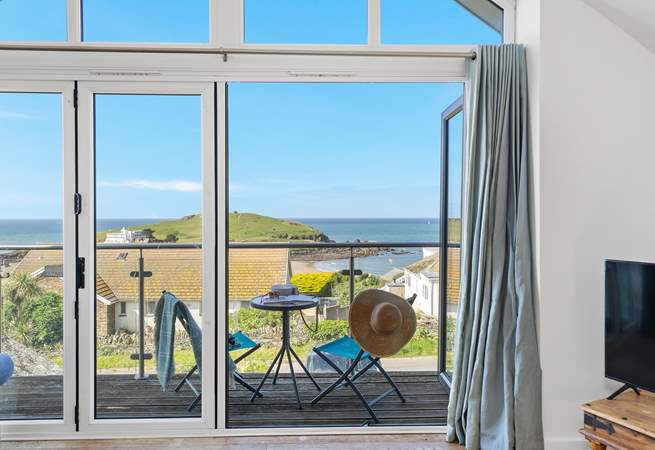 Sitting out on the balcony to enjoy the views out to sea and over to Burgh Island is such a treat.