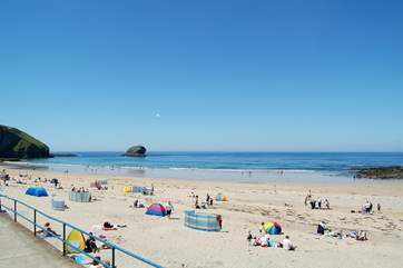 The north coast is also just a short car journey away - the beach at Portreath is great for families.