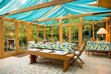 Or, you may prefer to dine in the conservatory.