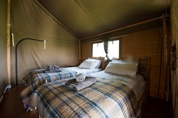 Hobie's twin bedroom.