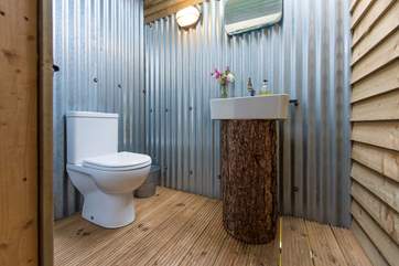 The lovely en suite cloakroom.