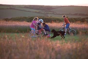 Space is a luxury so let the children run free.