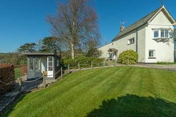 This view is taken from the owners' garden, but shows you the location of the summer-house in relation to The Mouse House.