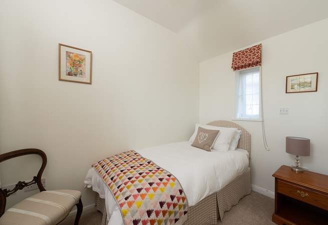 There's flexibility for two guests, as there is also a single bedroom on the ground floor.