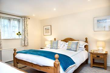 Bedroom 1 is on the ground floor and has a king-size double bed.