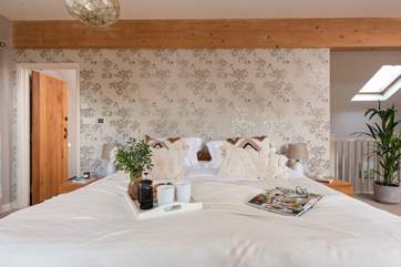 The super-king double bed is a real treat!