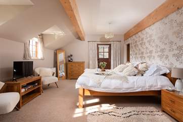 The third bedroom is on the first floor, and what a great room it is!