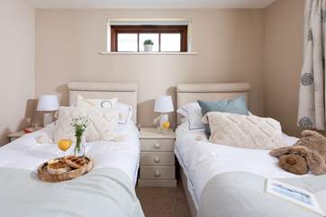 The second bedroom can be set up as a twin room or a super-king bed, you decide!