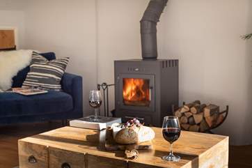 The toasty wood-burner is a welcome sight on those out-of-season breaks.