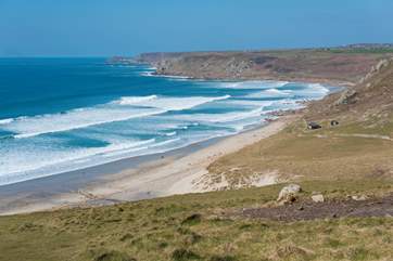 Sennen Cove approximately eight miles away.