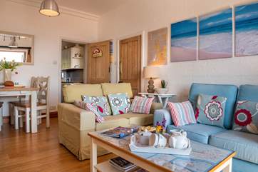 Snuggle down on the comfy sofas.