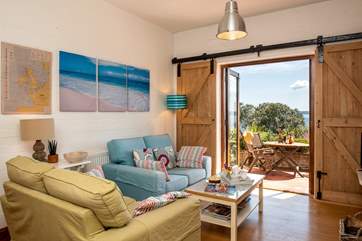 The seating really makes the most of the fabulous outlook.